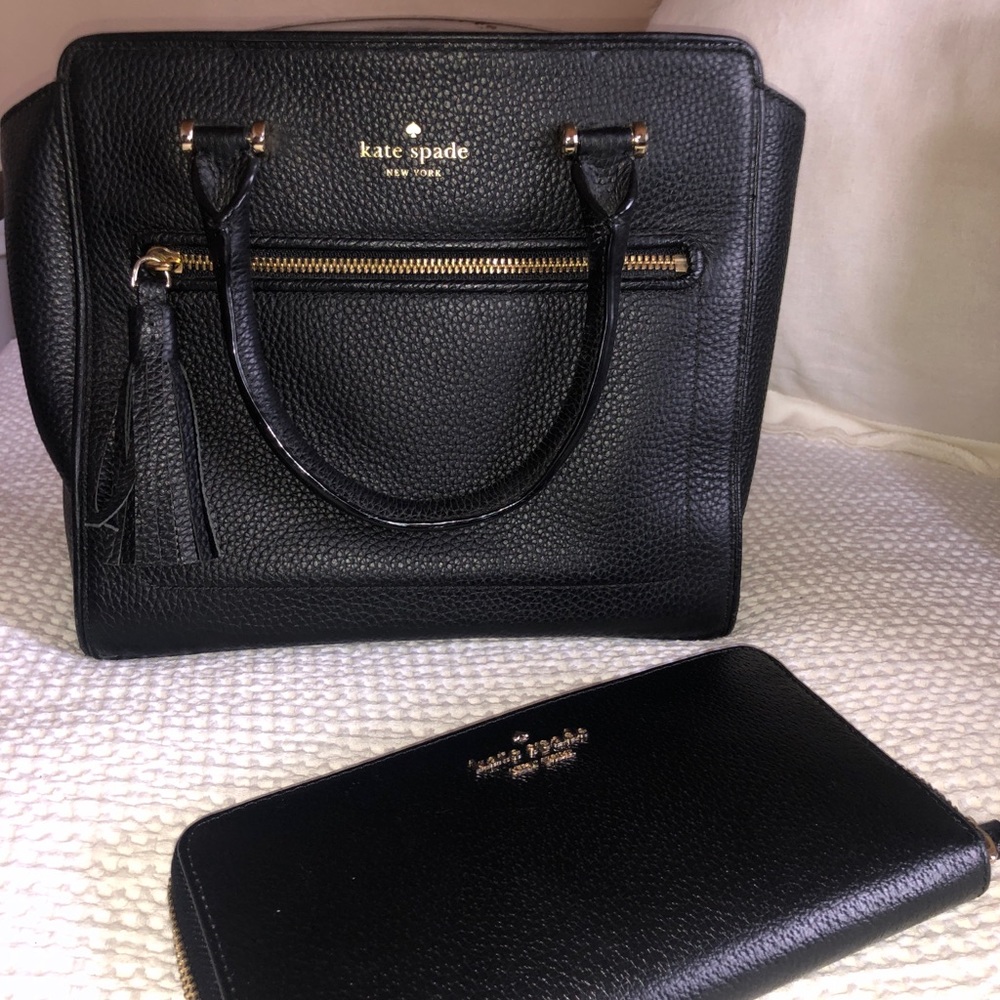 Kate Spade Mid-to-Large Size Shoulder Bag with Matching Wallet
